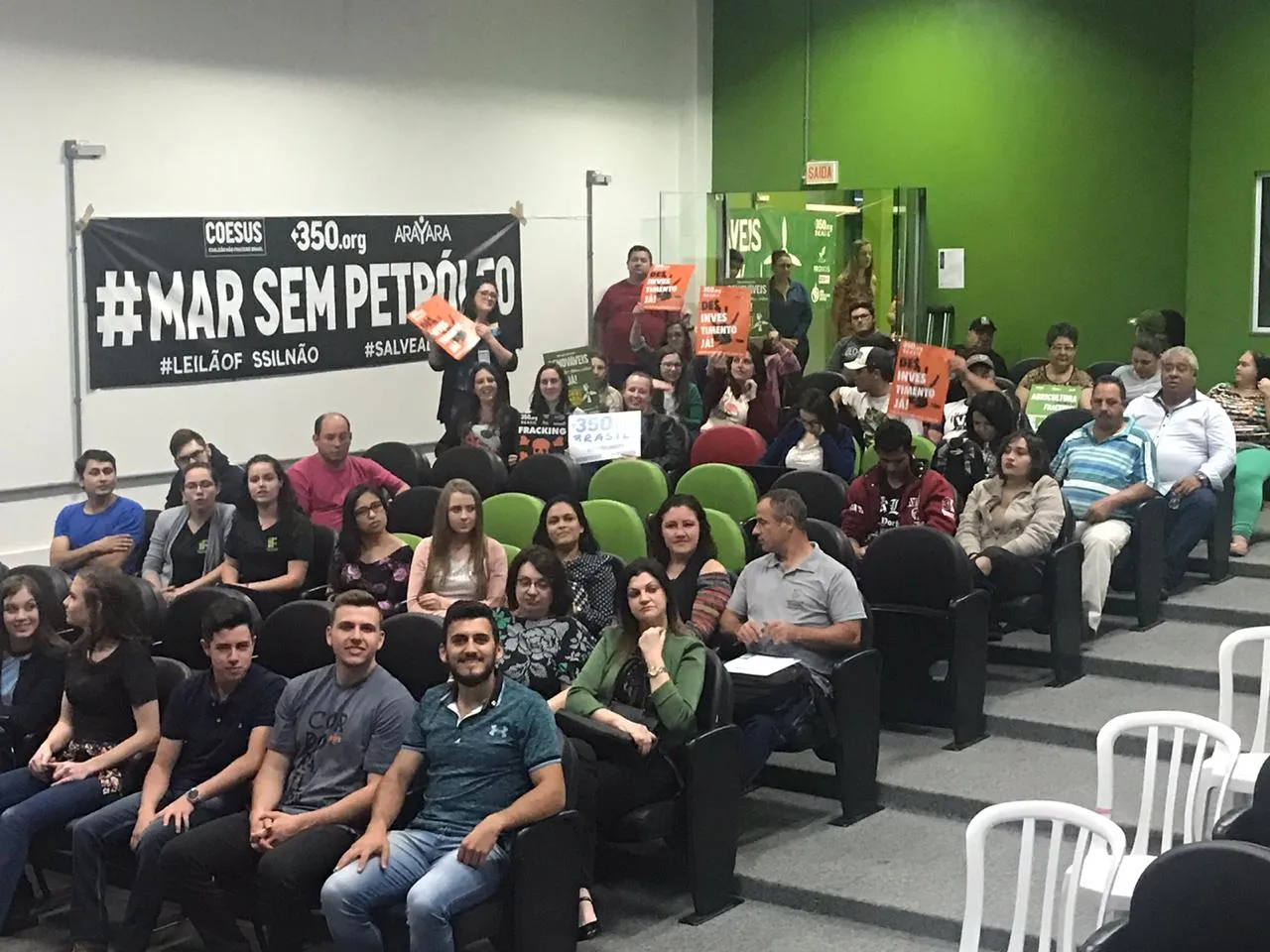 Palestra Suelita Rocker - Campanha Não Fracking Brasil - Santa Catarina - 22/10/19
