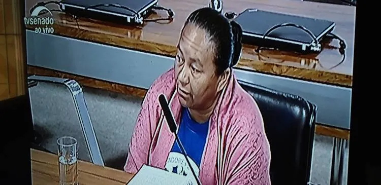 Pescadora Maria Eliene - CE- no Senado - vazamento petróleo - 05/12/19