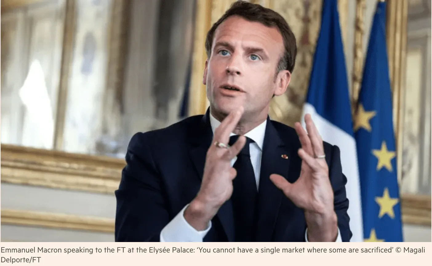 French President Macron - FT photo
