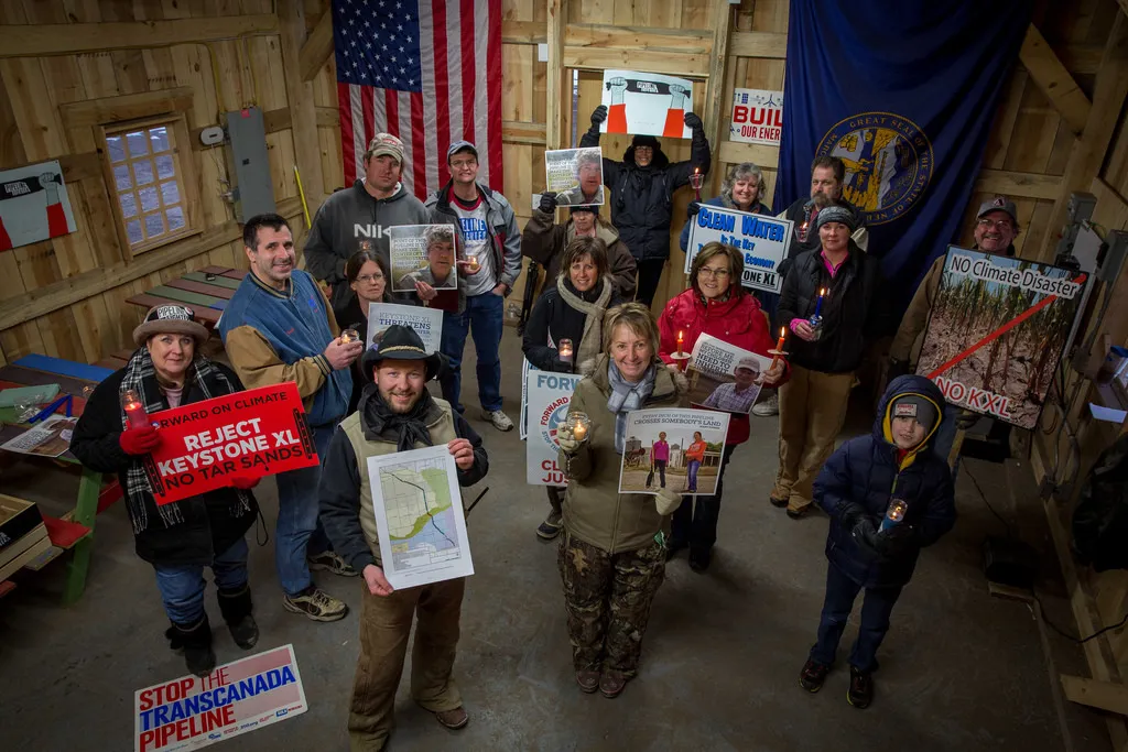 Solar Barn NoKXL vigil