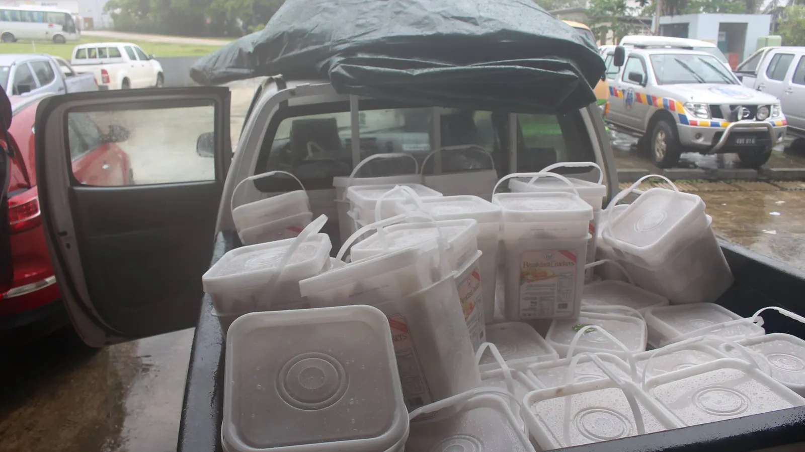 TRuck with supplies