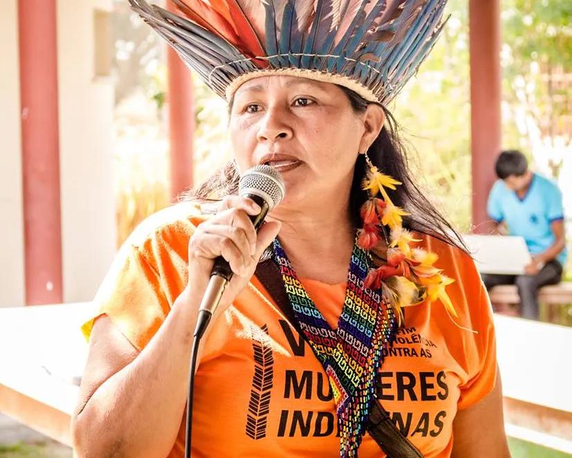 Telma Taurepang fala da cultura e direitos indígenas e da resistência da mulher indígena como defensoras do clima, do meio ambiente