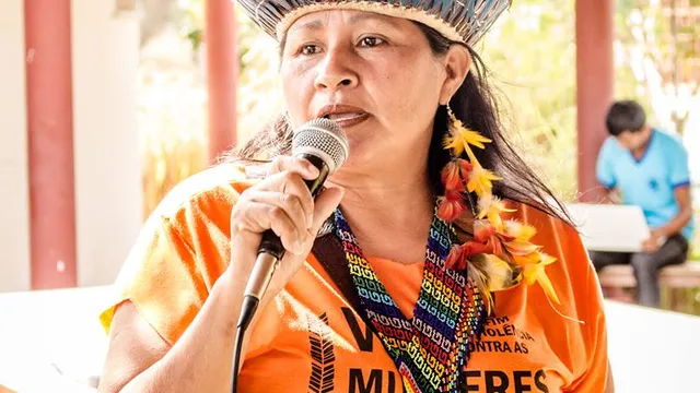 Telma Taurepang fala da cultura e direitos indígenas e da resistência da mulher indígena como defensoras do clima, do meio ambiente