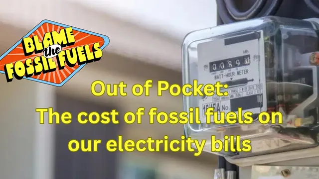 The cost of fossil fuels on our electricity bills