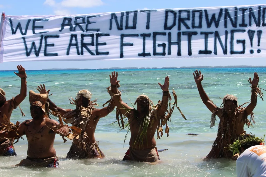 Tokelau Warrior Dance with sign