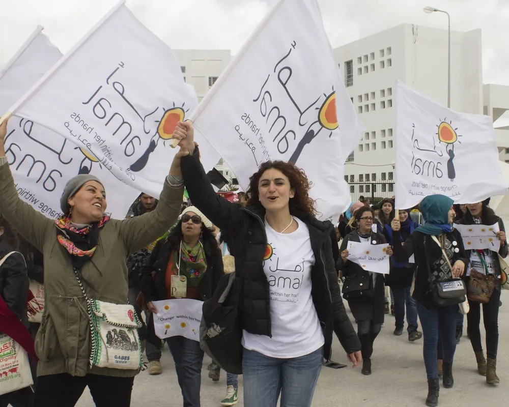 World Social Forum 2015 taking place in Tunis, Tunisia. Photo credit: Thelma Young