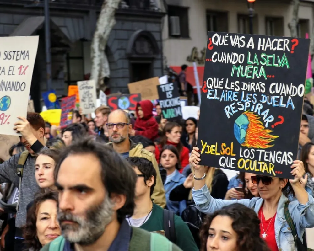 Protest march in Argentina