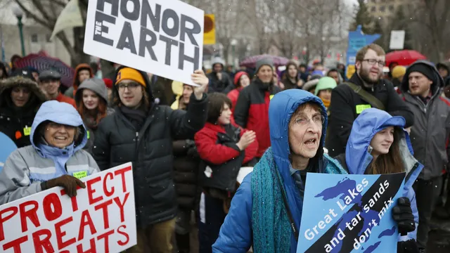 clipper pipeline protest st paul
