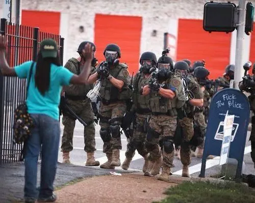 Scene from Ferguson, MO