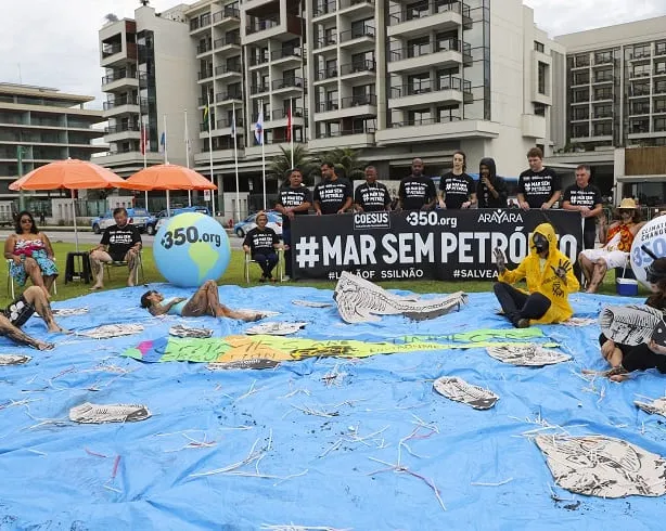 Manifestação 350 - Coesus - Arayara - Pescadores artesanais 16 rodada ANP 10.10.19
