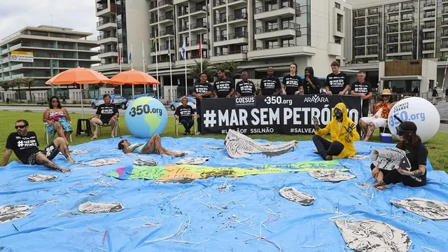 Manifestação 350 - Coesus - Arayara - Pescadores artesanais 16 rodada ANP 10.10.19