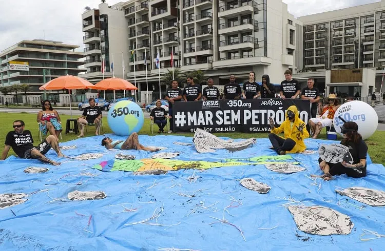 Manifestação 350 - Coesus - Arayara - Pescadores artesanais 16 rodada ANP 10.10.19
