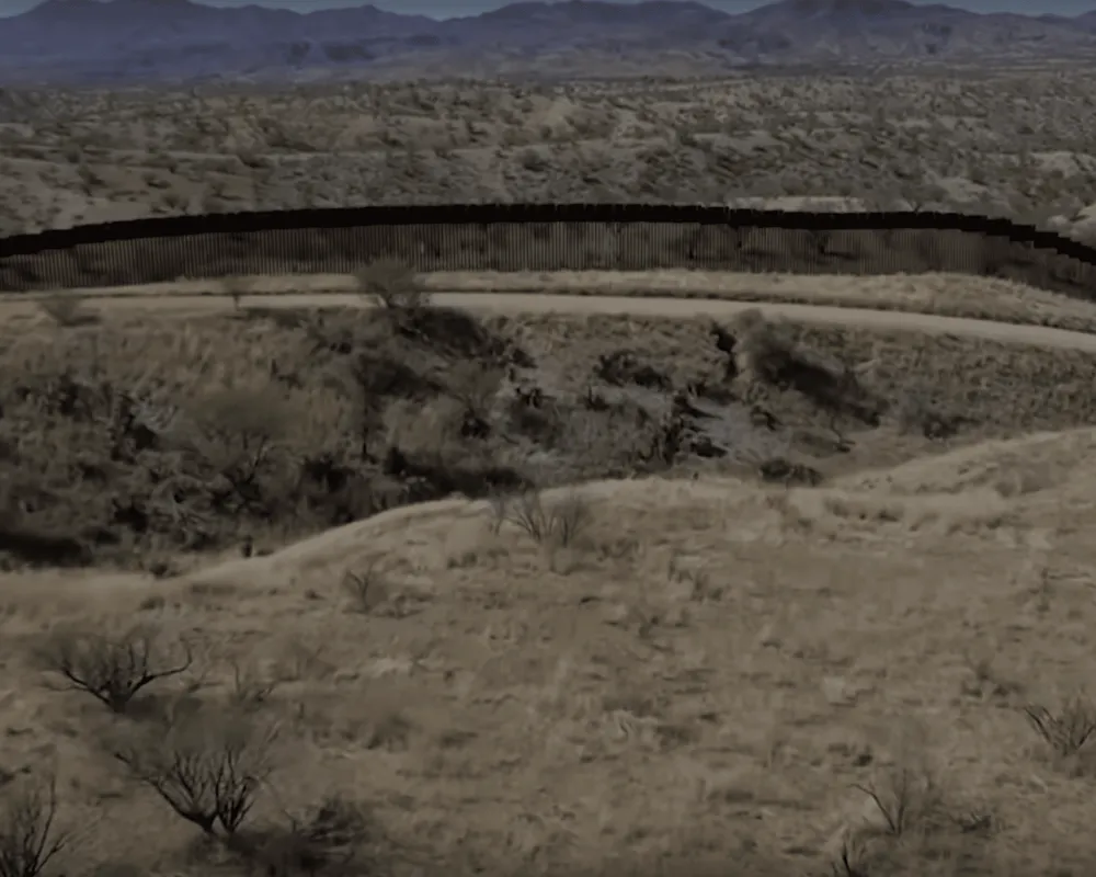 Border wall between Mexico and the United States
