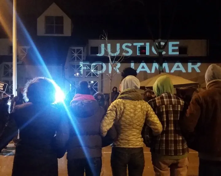 Prayers for justice from Minneapolis. Photo: @BlackLivesMLPS 