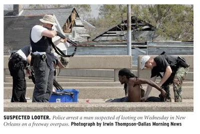 Scene from post Katrina New Orleans