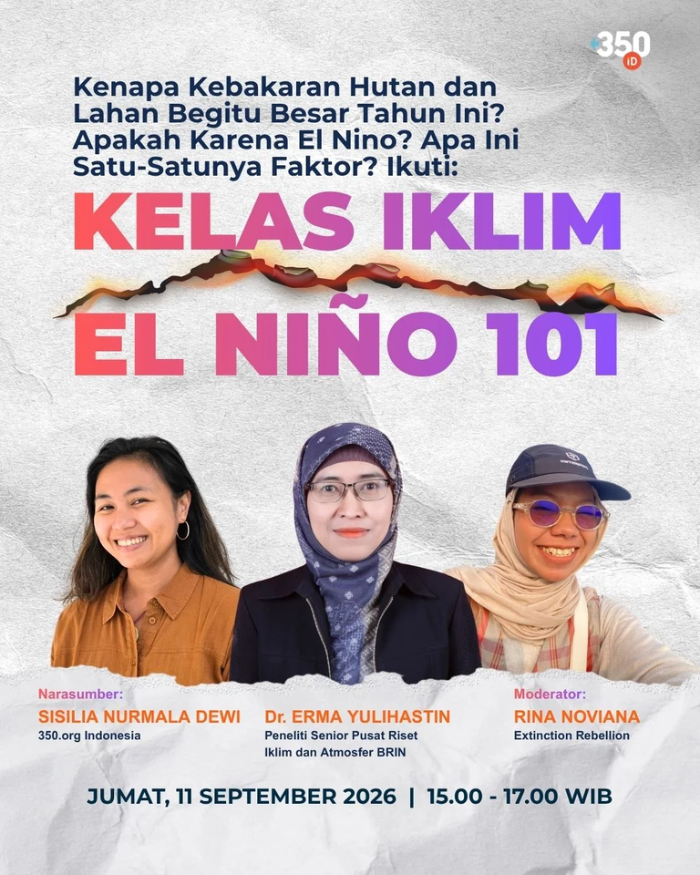 Kelas Iklim EL NINO 2026 bersama Prof. Dr. Erma Yulistin dari BRIN