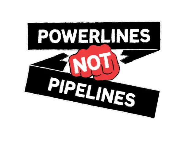 Powerlines not pipelines logo