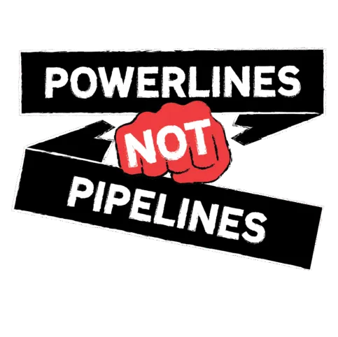 Powerlines not pipelines logo