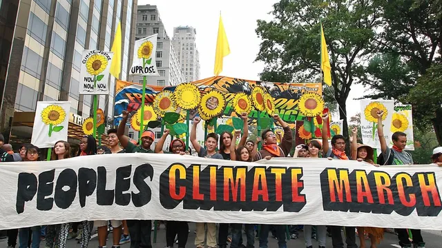 The Peoples Climate March in September, 2014. Photo: Jennifer Mitchell 