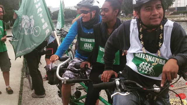 Pacific Climate Warriors were part of the Alternatiba