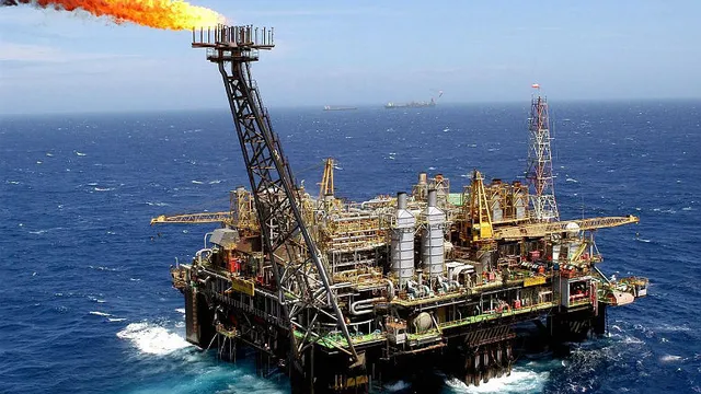 Plataforma de petróleo - combustível fóssil