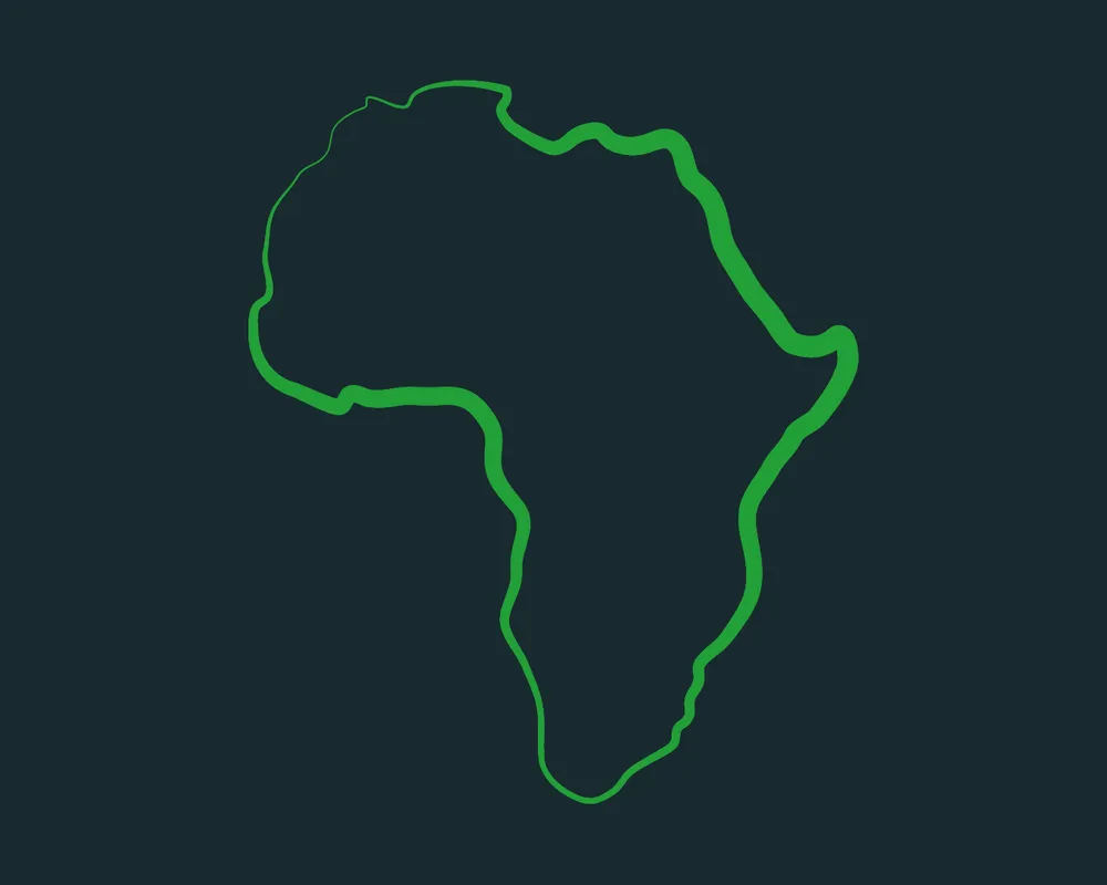 Outline of African continent