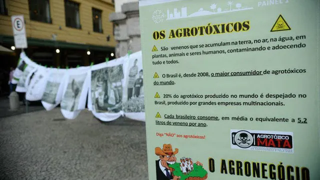 Ativistas participam de ato no Dia Internacional de Luta contra os Agrotóxicos / Fernando Frazão/ABr 