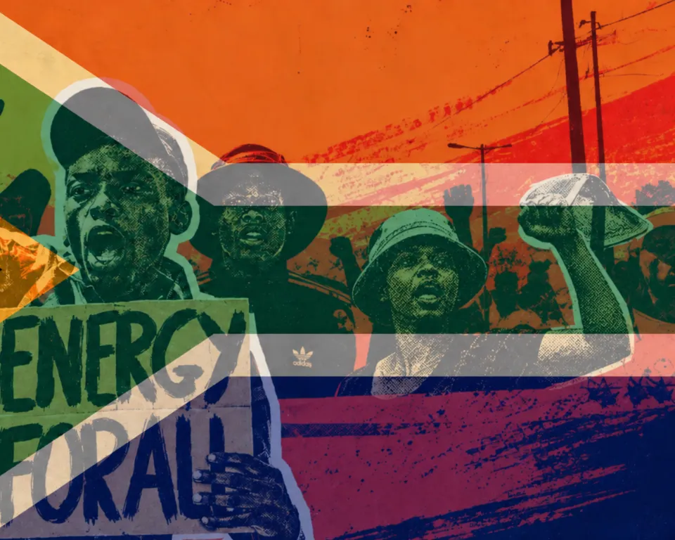 energy for all with south africa flag