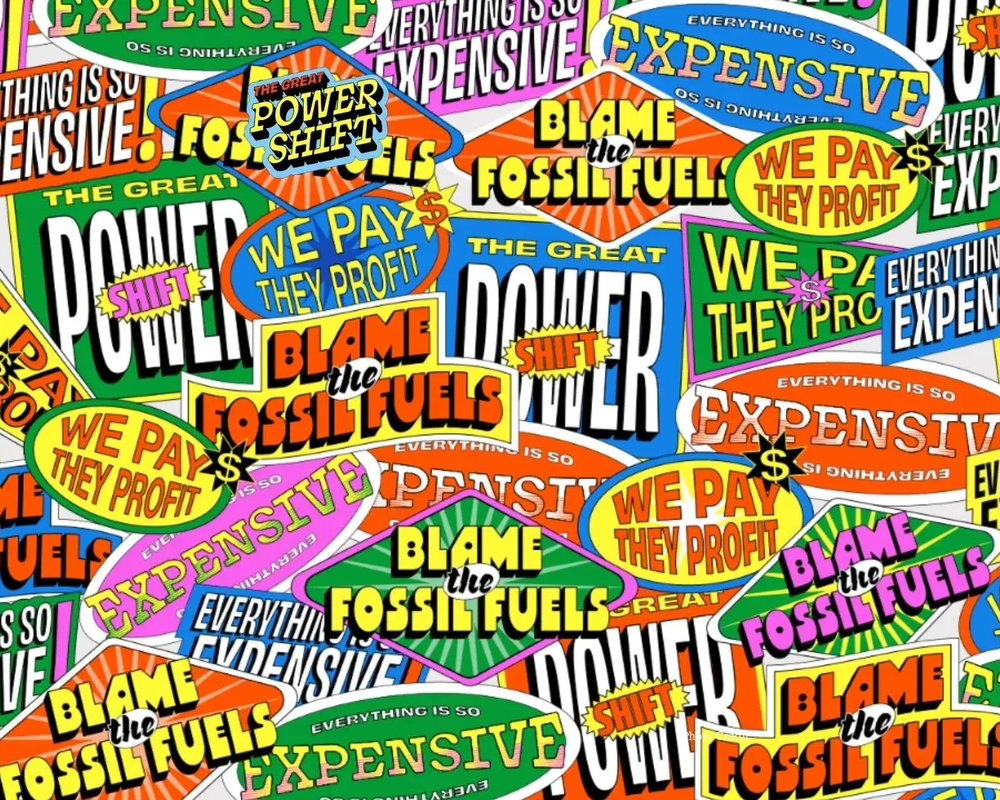 Collage of the great power shift