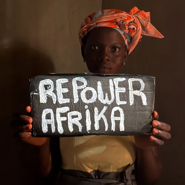 REPower Afrika homemade sign
