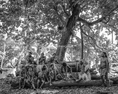 Pacific Climate Warriors of Tokelau take a break from their Canoe Build