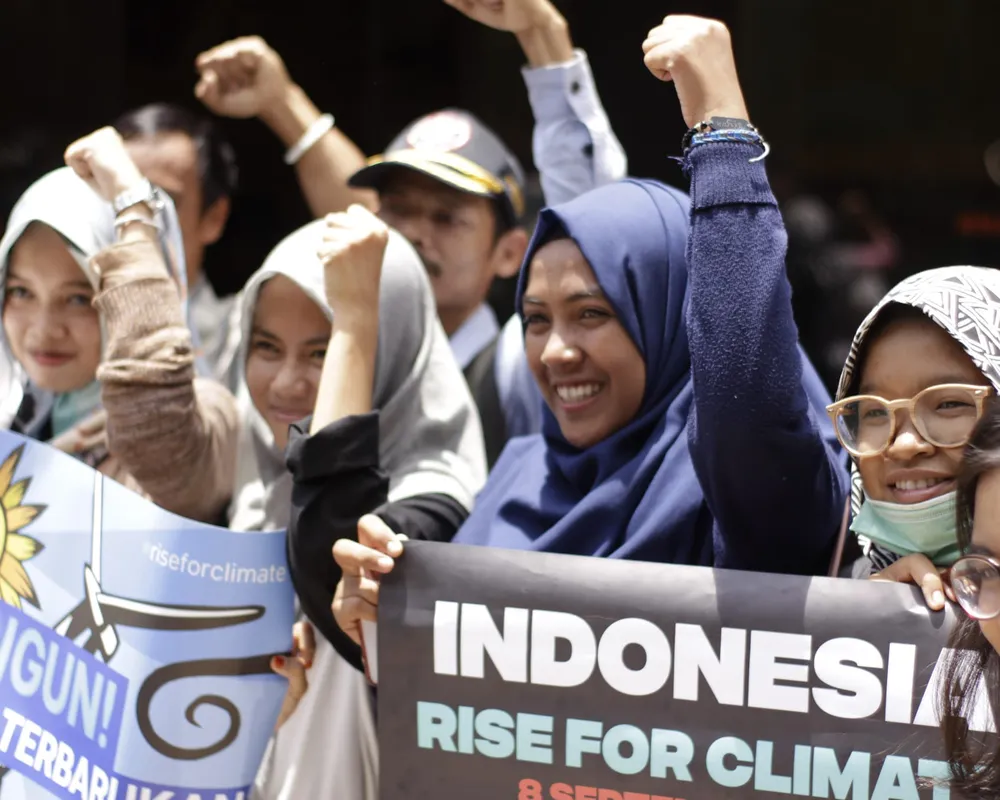 Rise for Climate demo in Indonesia