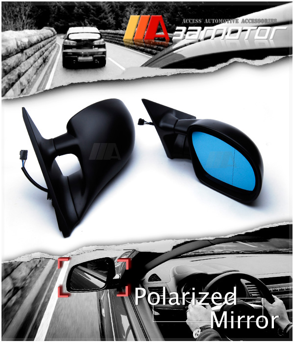 Look M3 Style Electric Heating LHD Side Mirrors 2PC fits 9198 BMW E36