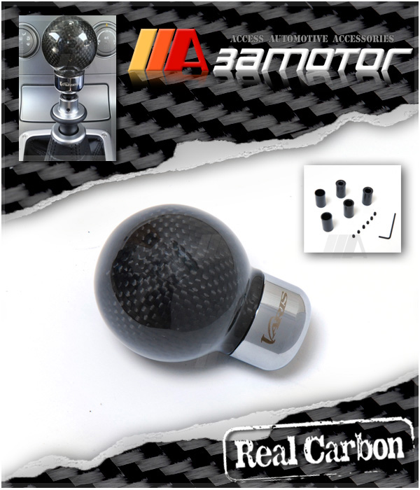 VARIS Genuine Real Carbon Fiber Shift Knob for Mitsubishi Lancer EVO 5