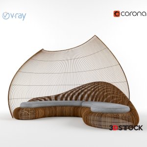 Rattan Sofa Model