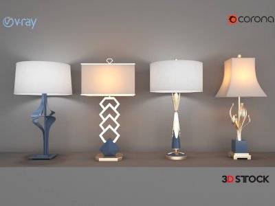 Lighted Lampshade Set