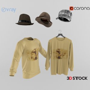 Hat & T-Shirt Model