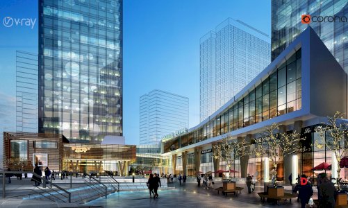 Shopping Center Outdoor Model