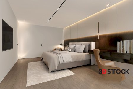 modern interior design bedroom 3dmax 3d model file vray scene