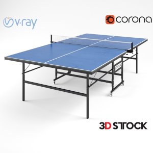 Ping pong  tennis table 3d model 