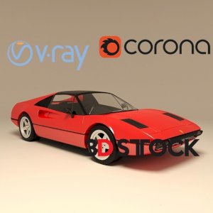 1975 Ferrari 308 GTB 3dmax fbx model 