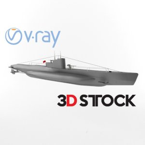 Submarine "Shch-216" Pike free 3d model