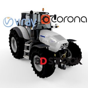 tractor 3d model 3dmax fbx 