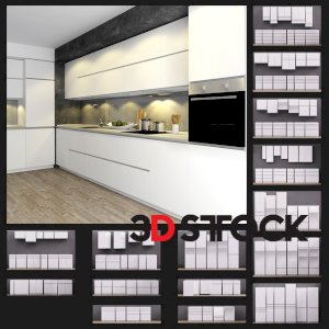 kitchen cabinet doors 3d model