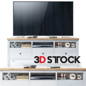 IKEA HEMNES TV  Decor 3d model