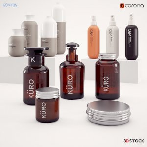 bathroom_bottles 3dmax fbx accessories 3dmax vray corona fbx
