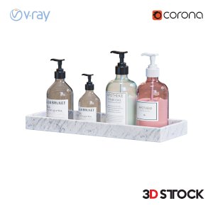 shampoos-collection 3dmodel corona vray fbx 