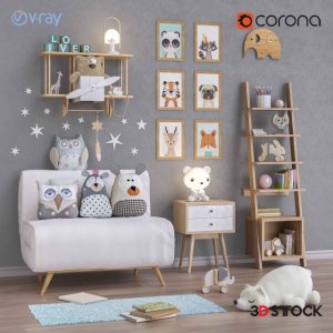 toys-and-furniture 3dmax model vray chidroom 