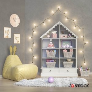 Modern 3dmax Childrens Furniture Accessories toys