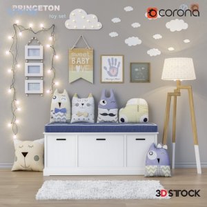 Childrens Furniture Accessories 3dmax fbx Corona Vray with texture 